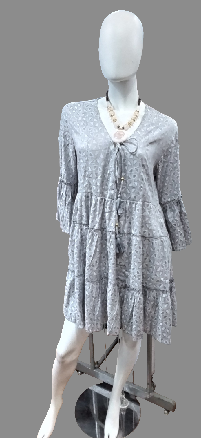 Bell Sleeve cotton dress